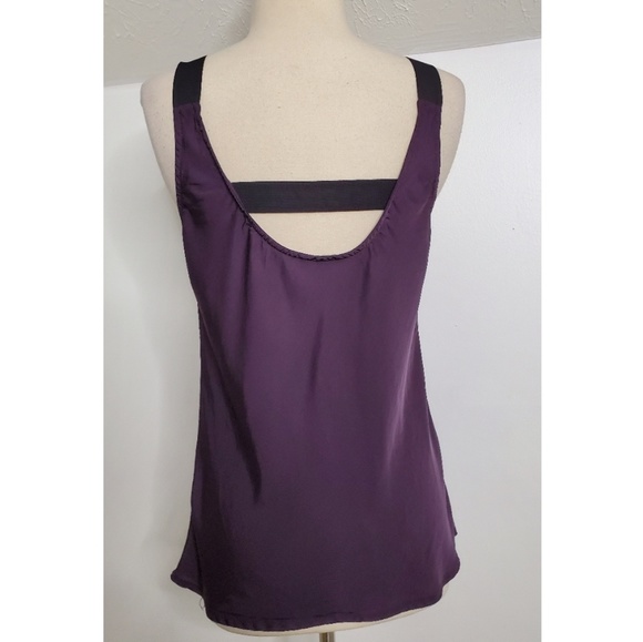 Theory Purple Tank With Wide Black Straps - Picture 4 of 6